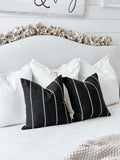 Black Woven Neutral Pillow
