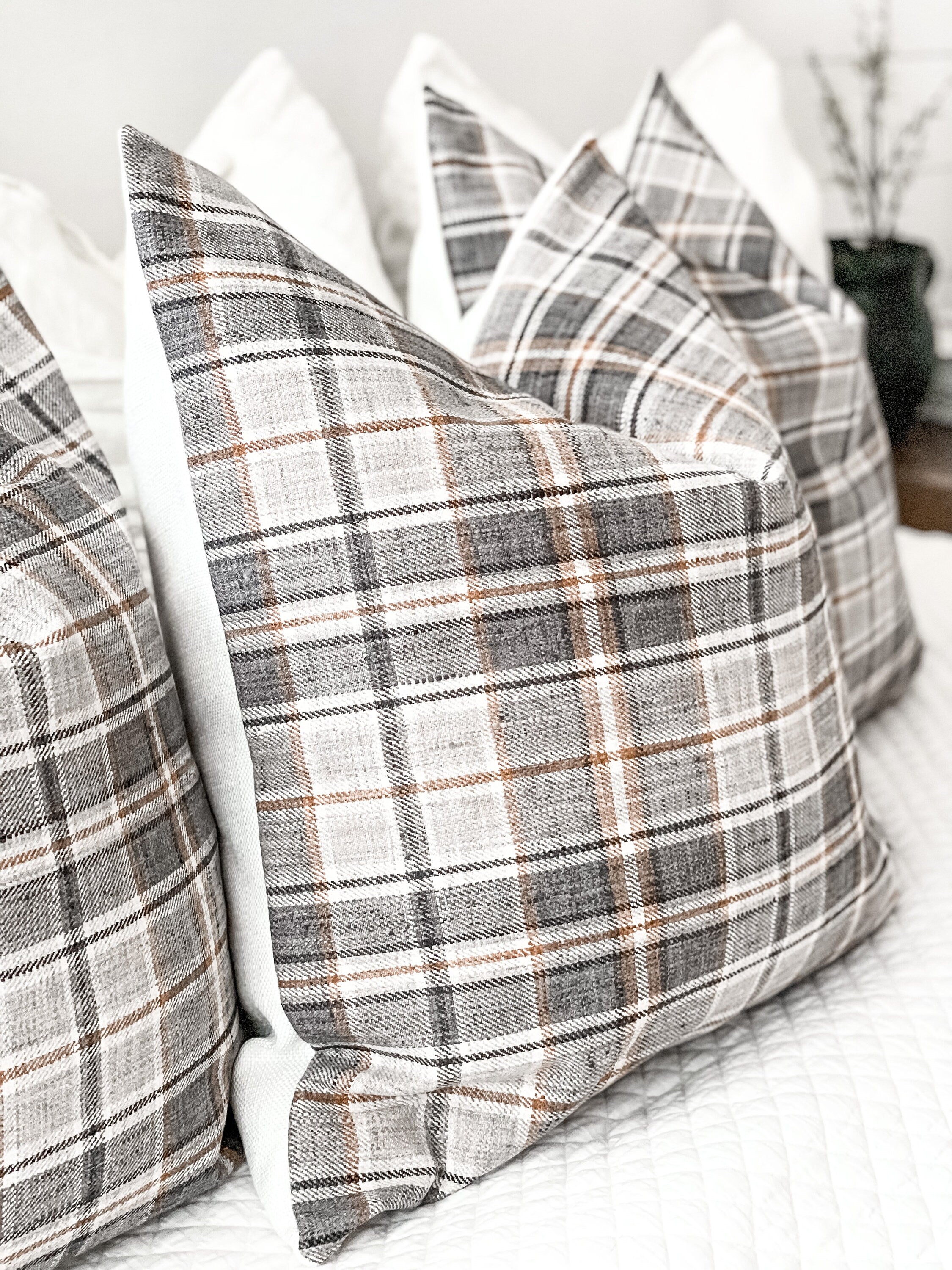 Plaid Pillow Cover