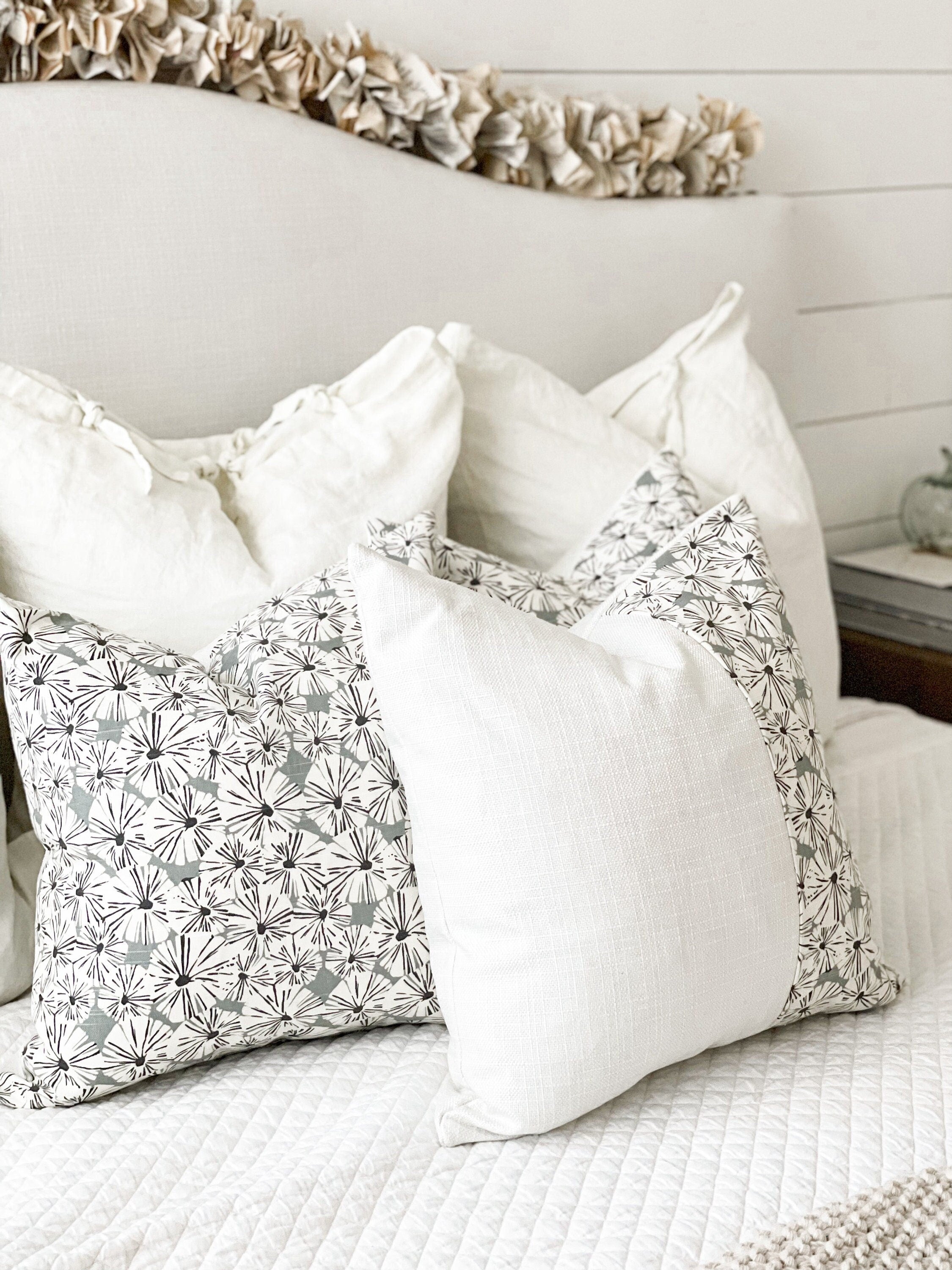 Floral Neutral Pillow Cover