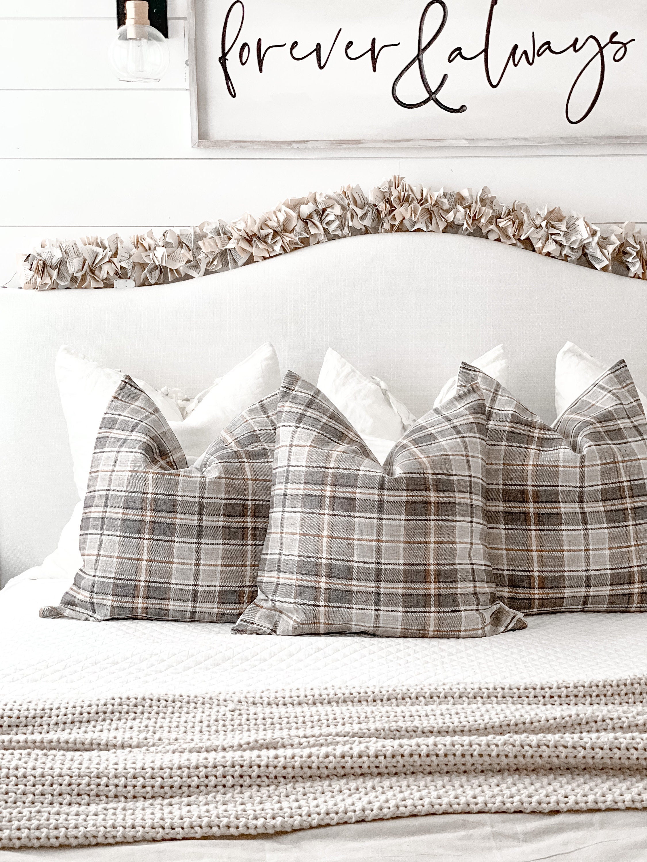 Plaid Pillow Cover