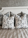 Beige & Rust Floral Pillow Cover