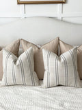 Beige & Gray Woven Neutral Pillow