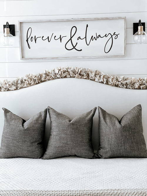 Black Pattern Pillow Cover 24 x 24"