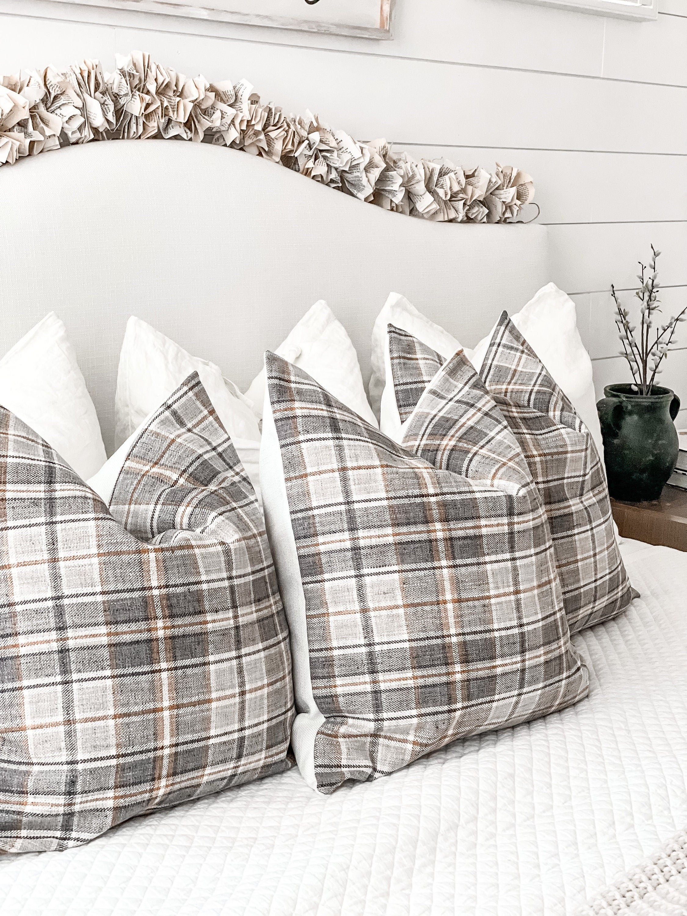 Plaid Pillow Cover