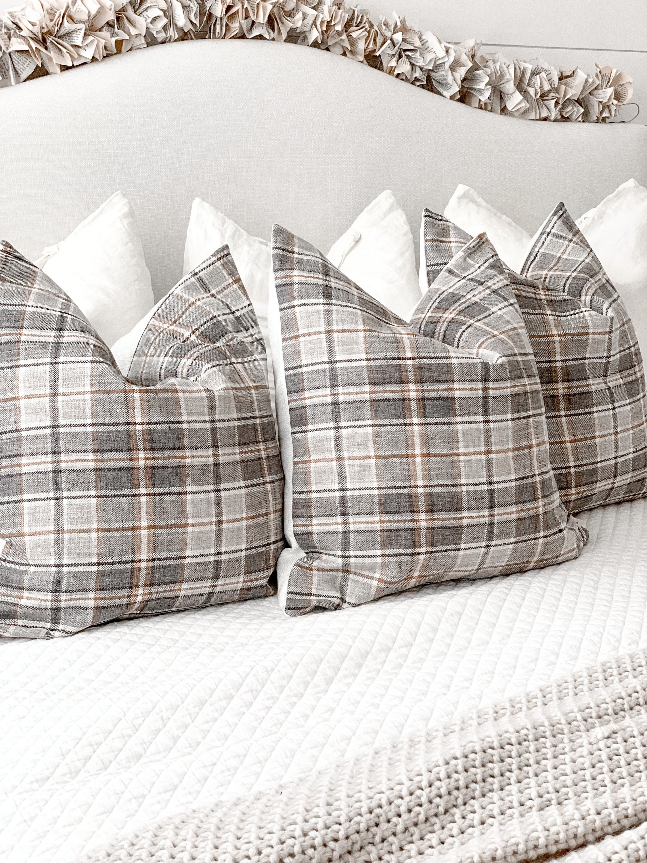 Plaid Pillow Cover
