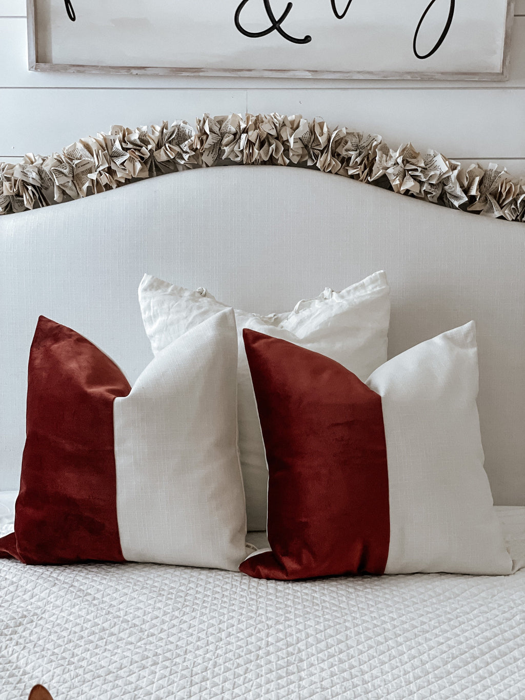 Rust Velvet Pillow Cover 24 x 24