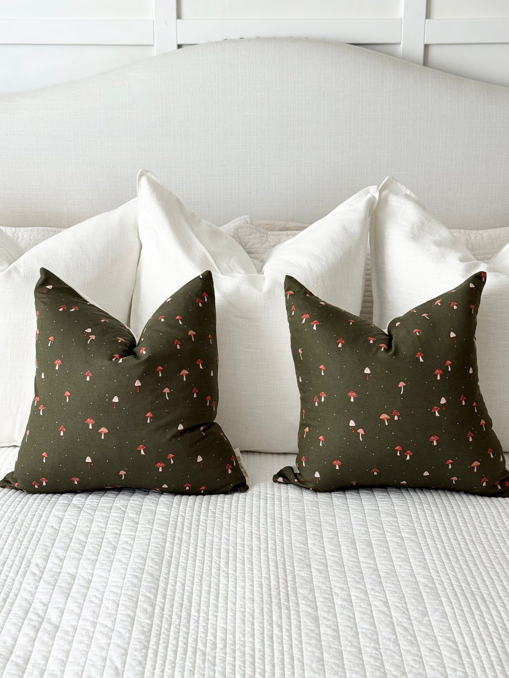 Mushroom Cottagecore Pillow Cover