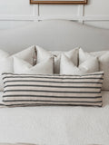 Black and White Lumbar Pillow Cover 14 x 36
