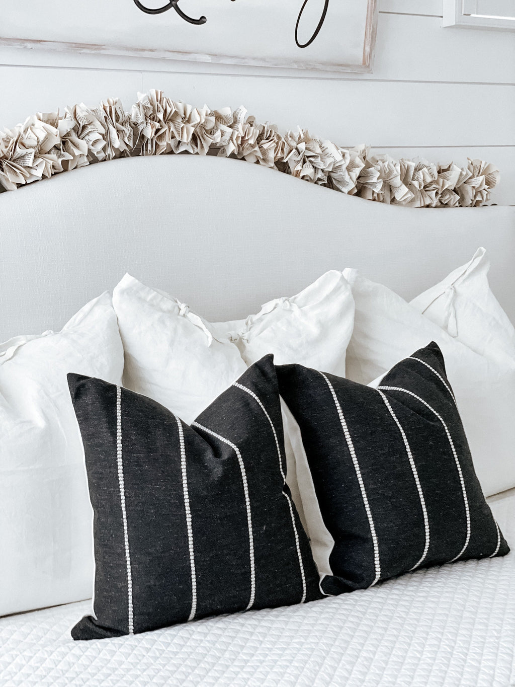 Black Woven Neutral Pillow